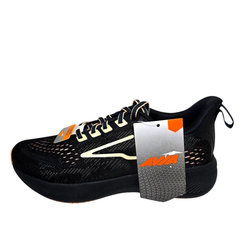 Avia Lightweight Comfort Performance Sneakers Women's Black/Tan Odor Control - Picture 1 of 11